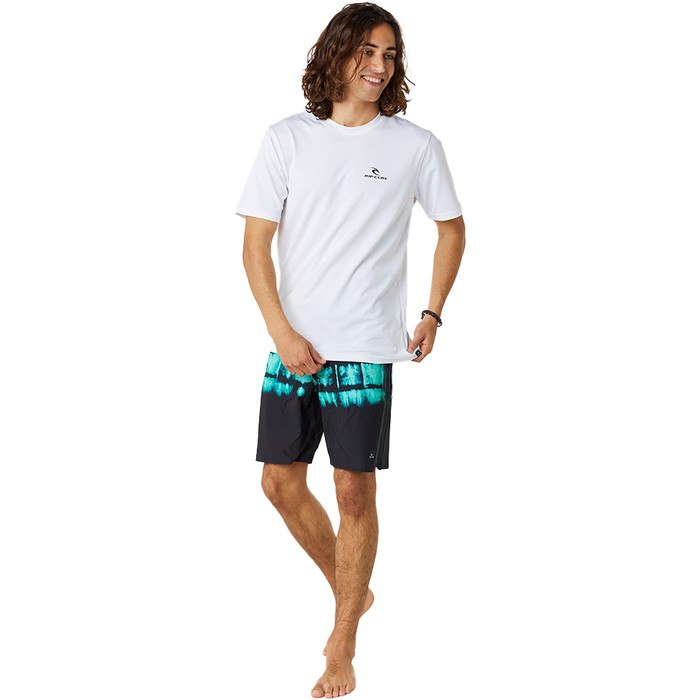 2023 Rip Curl Mens Suche Serie Kurzarm UV-T-Shirt 12XMRV - Wei